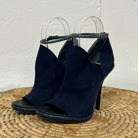 Balenciaga Paris Peep Toe Stiletto Heels - Picture 1 of 7